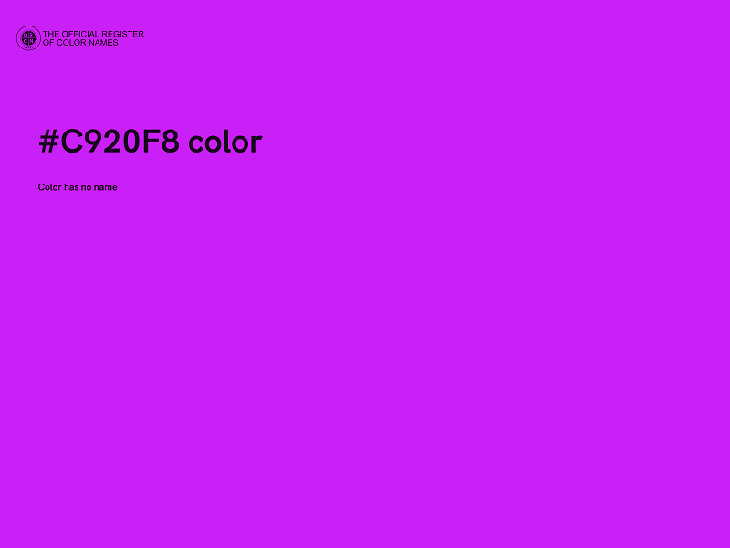 #C920F8 color image