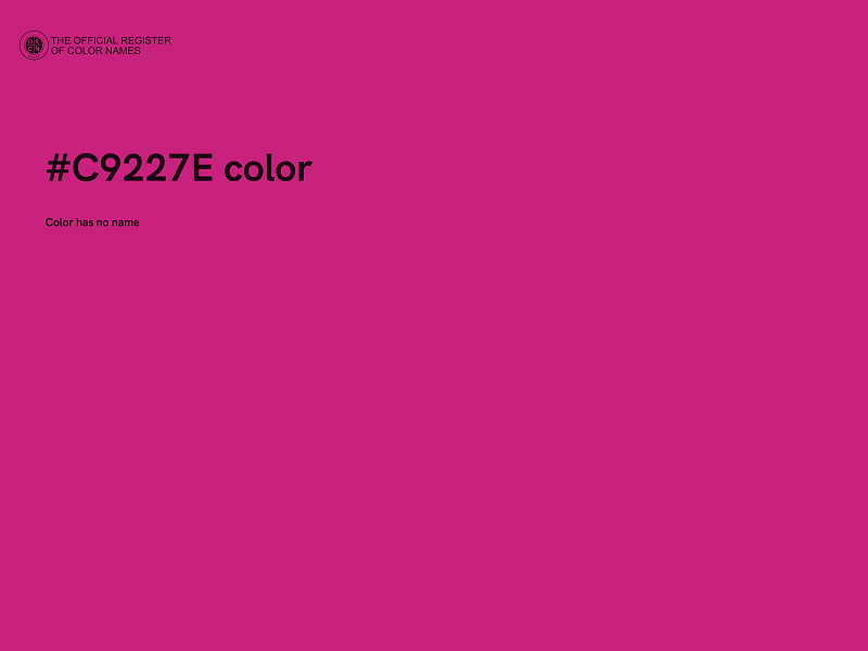 #C9227E color image