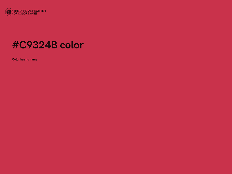 #C9324B color image