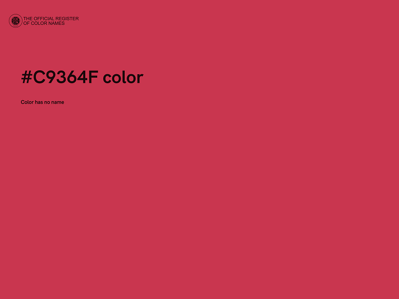 #C9364F color image