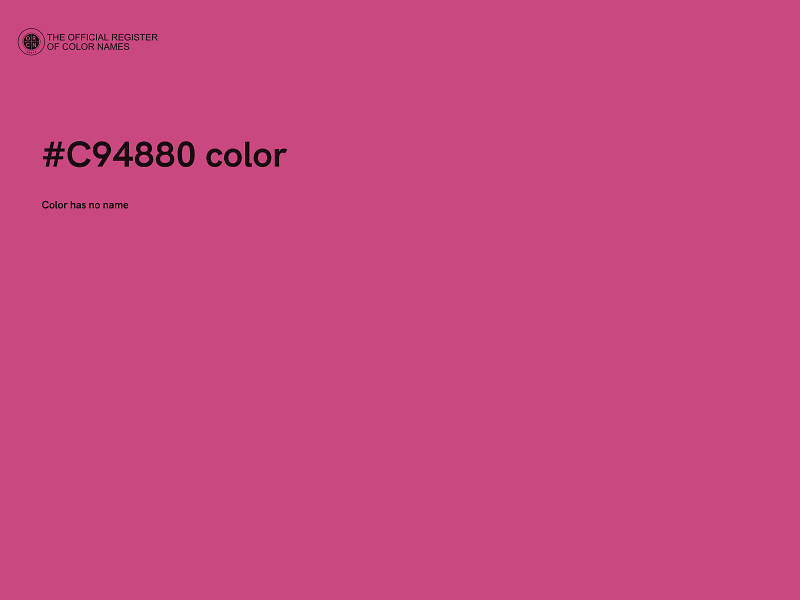 #C94880 color image