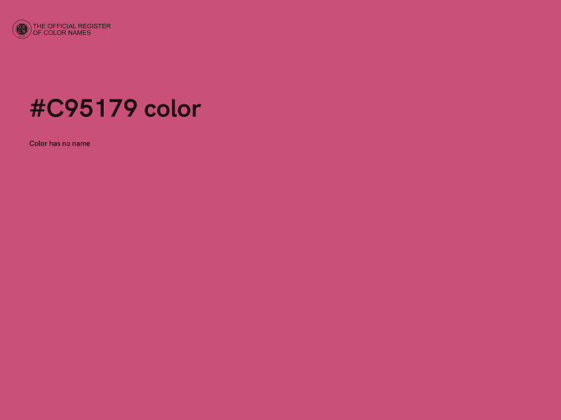 #C95179 color image