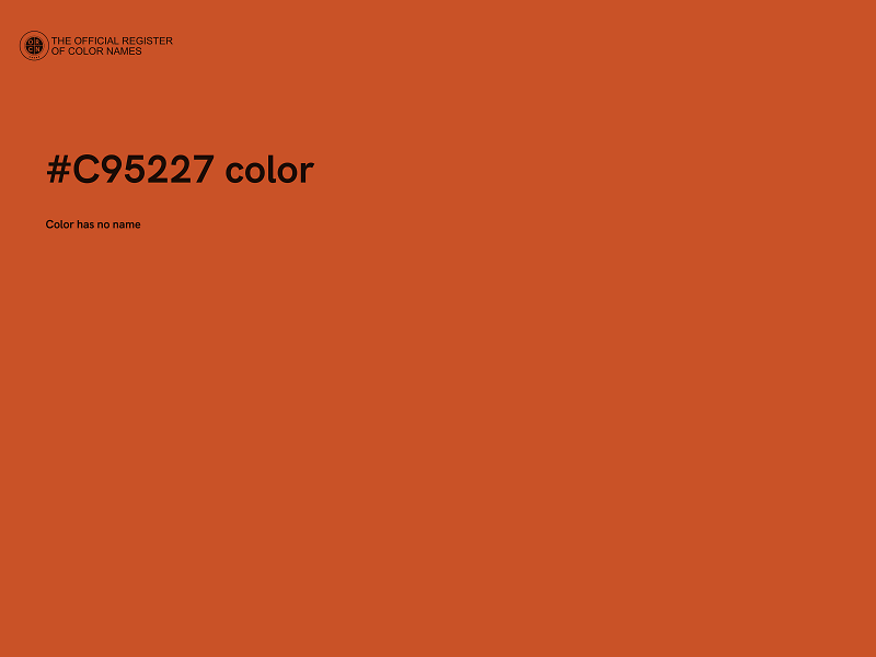 #C95227 color image