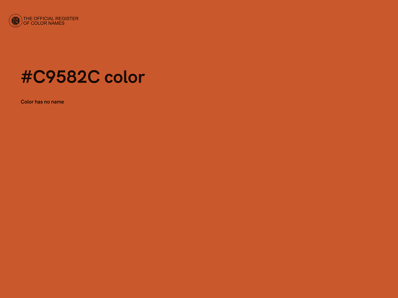 #C9582C color image