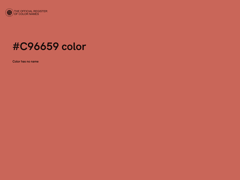 #C96659 color image