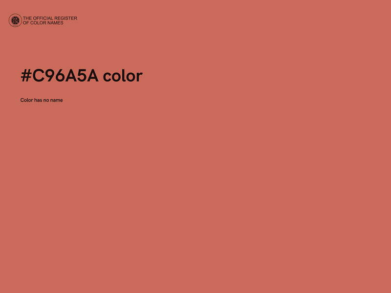 #C96A5A color image