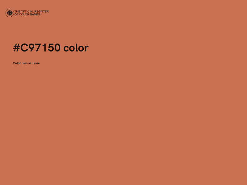 #C97150 color image