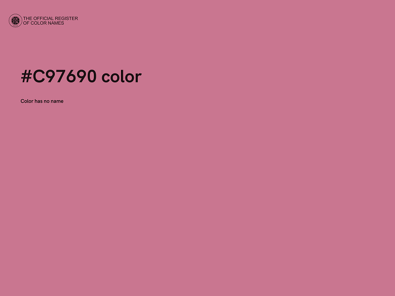 #C97690 color image