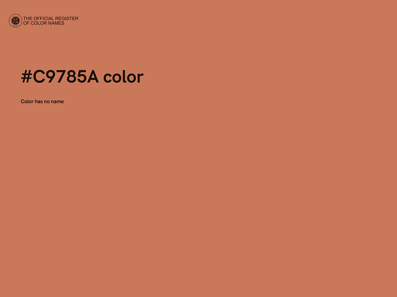 #C9785A color image