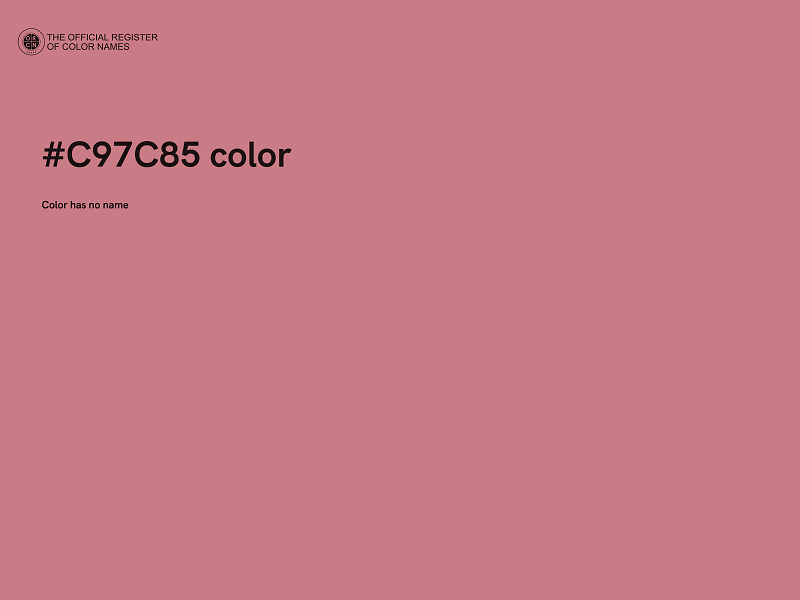 #C97C85 color image