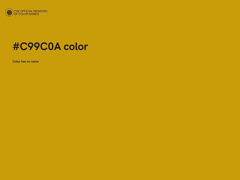 #C99C0A color image