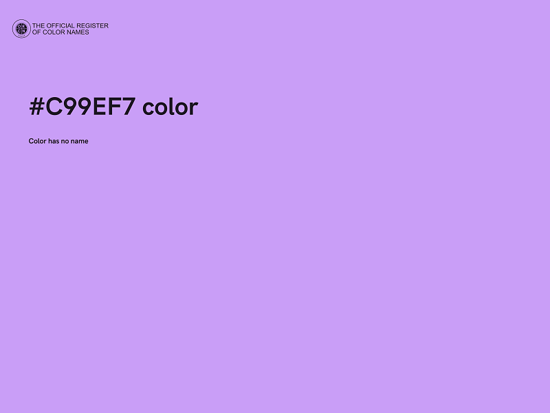 #C99EF7 color image