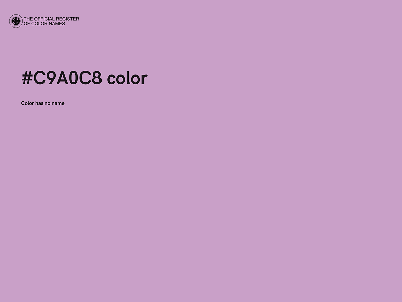 #C9A0C8 color image