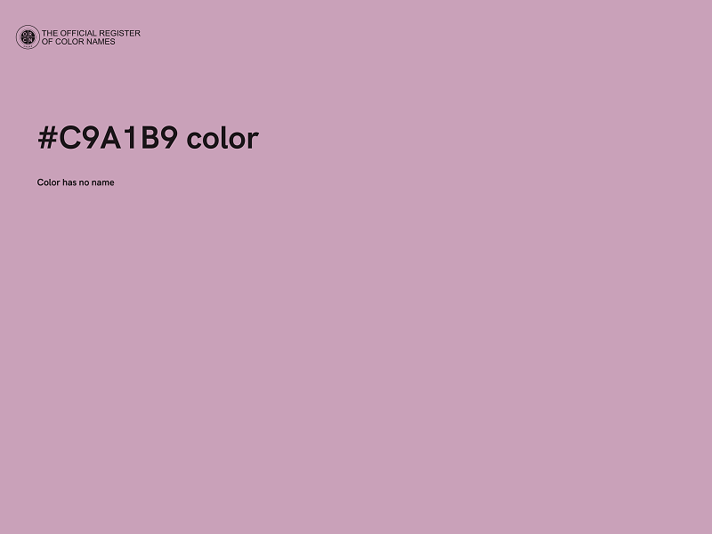 #C9A1B9 color image