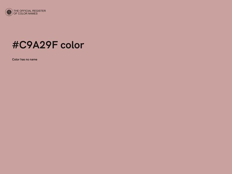 #C9A29F color image