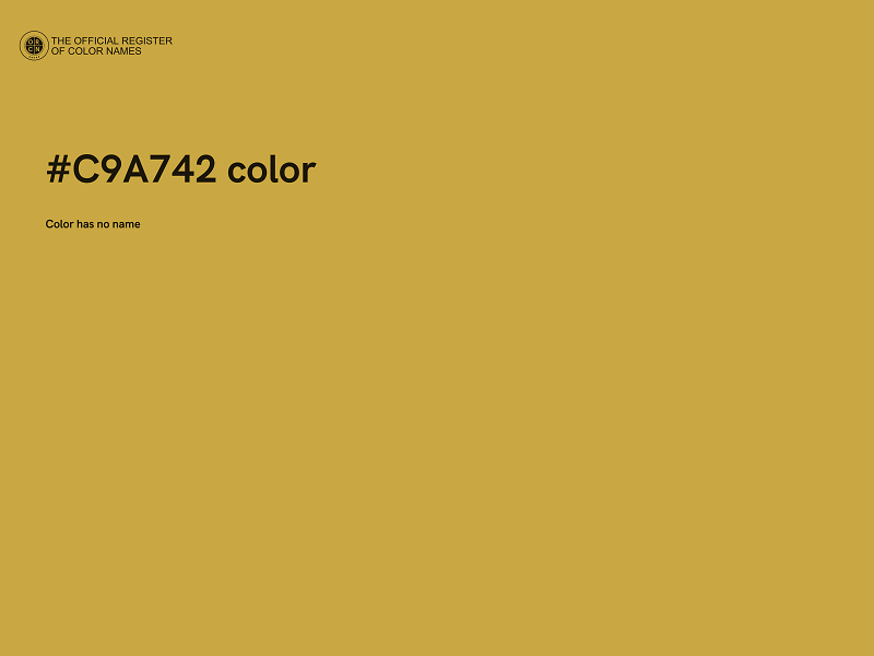 #C9A742 color image