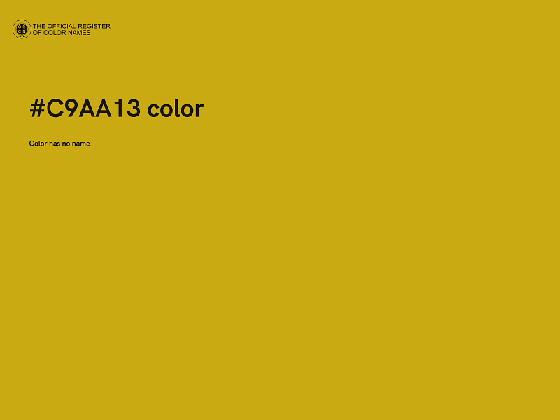 #C9AA13 color image