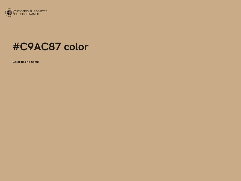 #C9AC87 color image