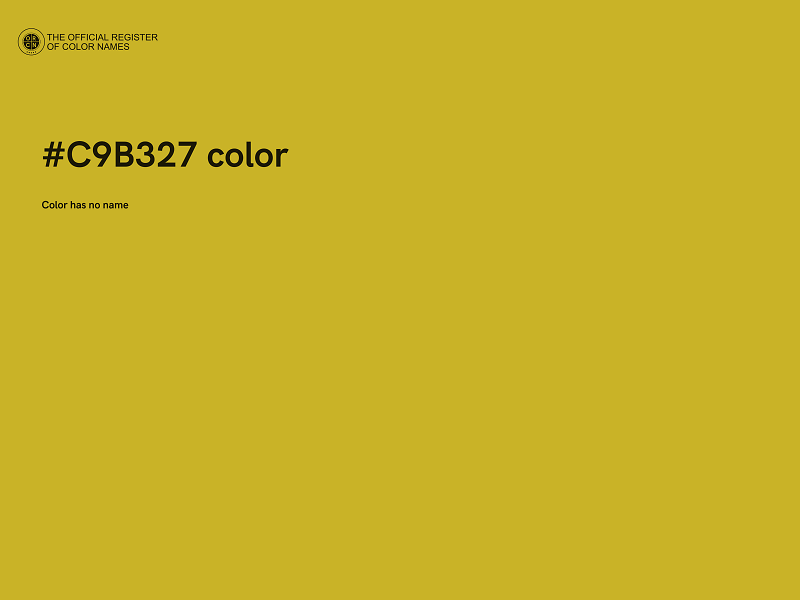 #C9B327 color image