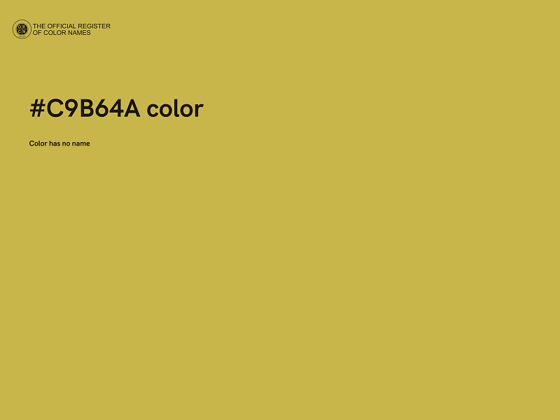 #C9B64A color image