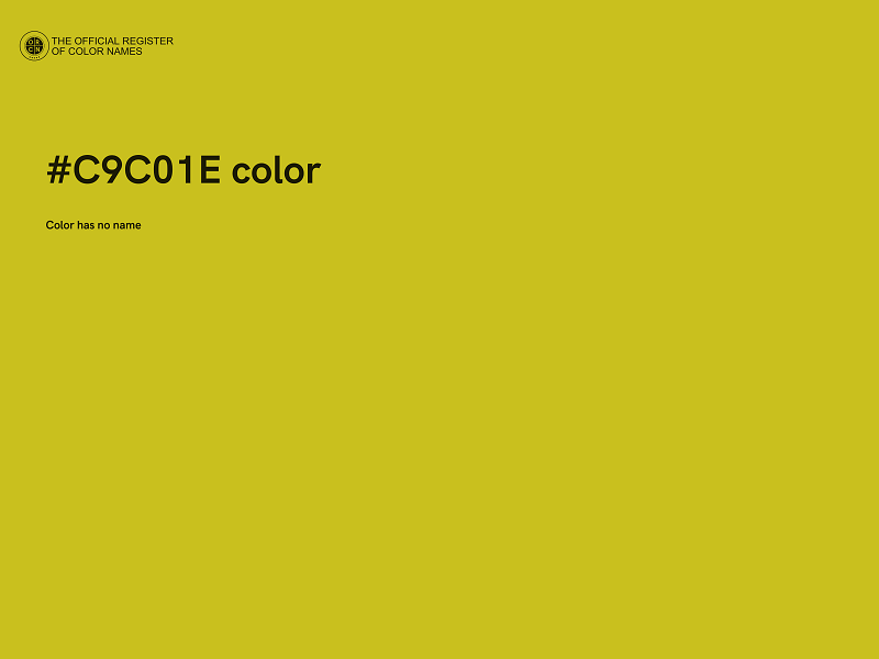 #C9C01E color image