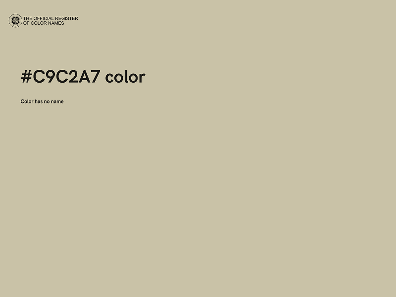 #C9C2A7 color image