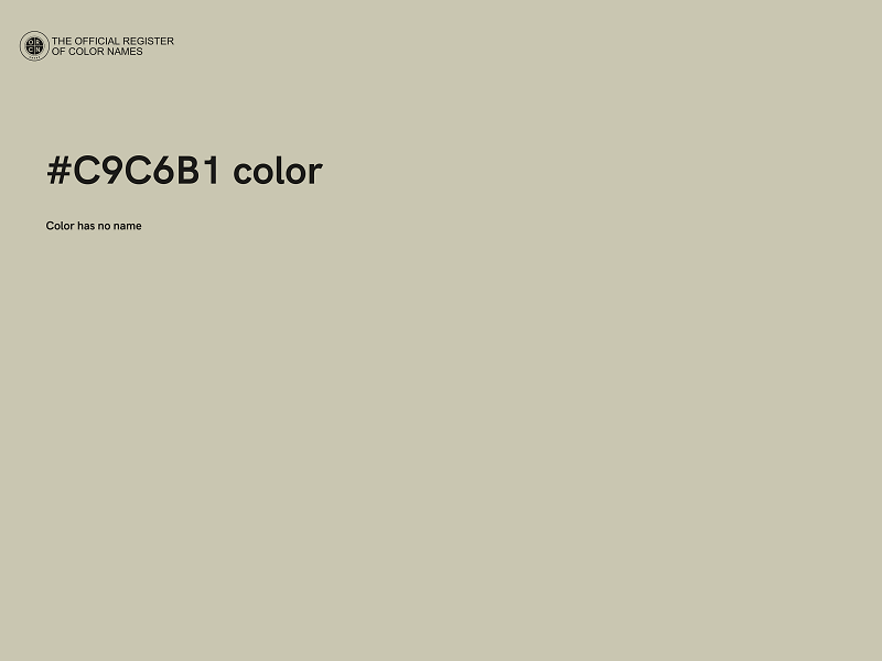 #C9C6B1 color image