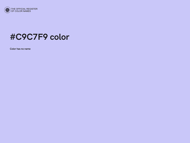 #C9C7F9 color image