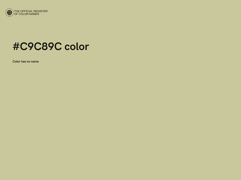 #C9C89C color image