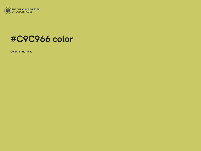 #C9C966 color image