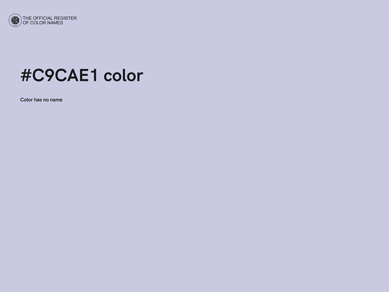 #C9CAE1 color image