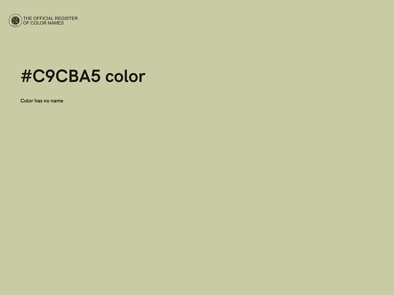 #C9CBA5 color image