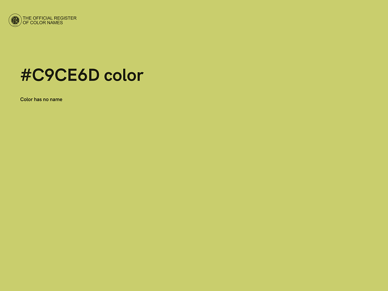 #C9CE6D color image