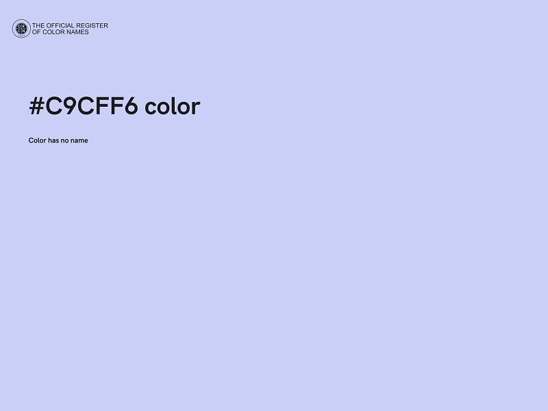 #C9CFF6 color image