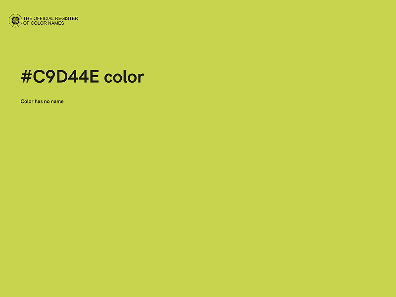 #C9D44E color image