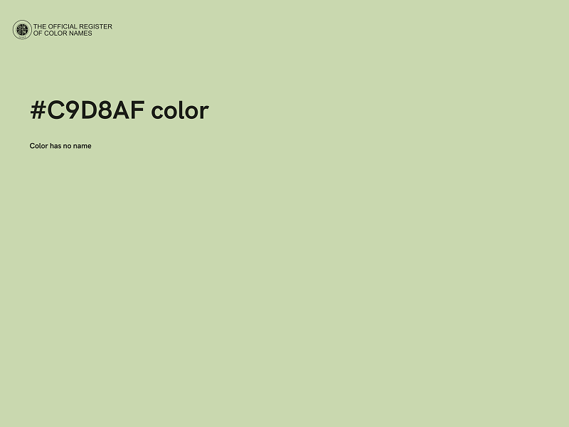 #C9D8AF color image