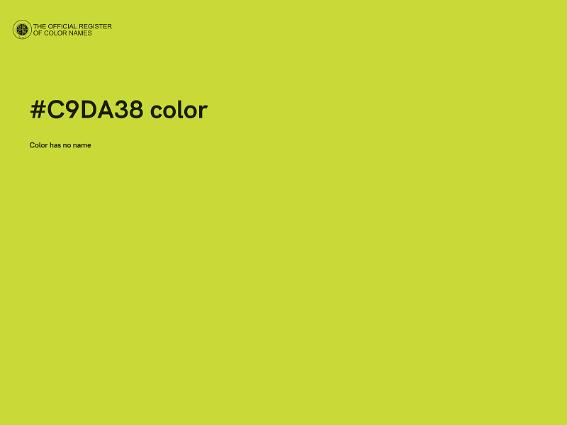 #C9DA38 color image