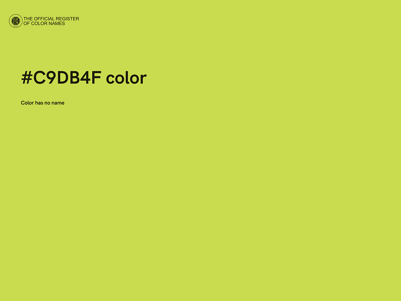 #C9DB4F color image