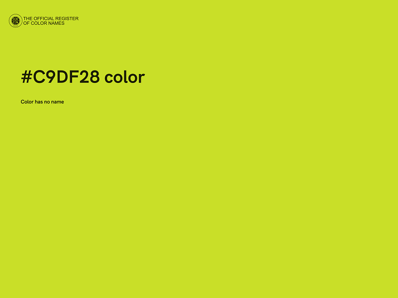 #C9DF28 color image