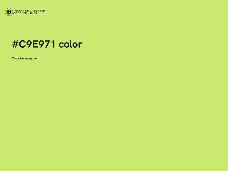 #C9E971 color image