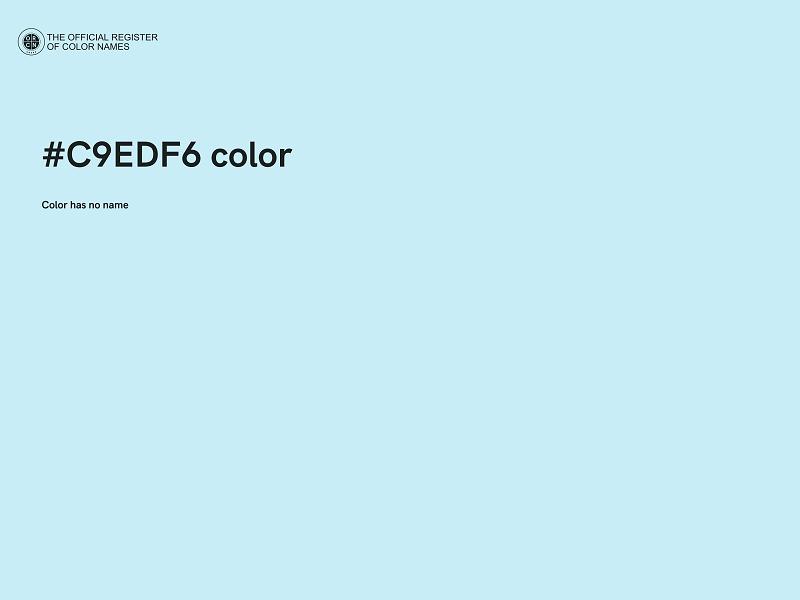 #C9EDF6 color image