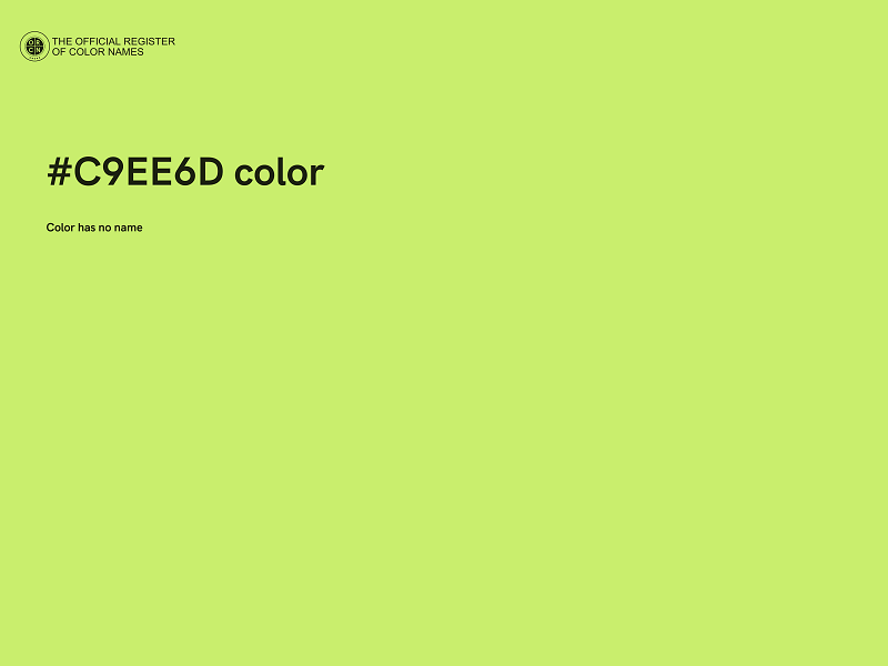 #C9EE6D color image