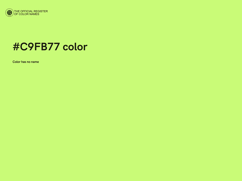 #C9FB77 color image