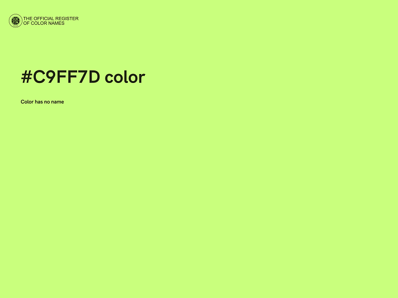 #C9FF7D color image