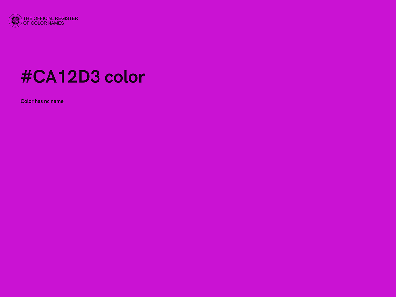 #CA12D3 color image