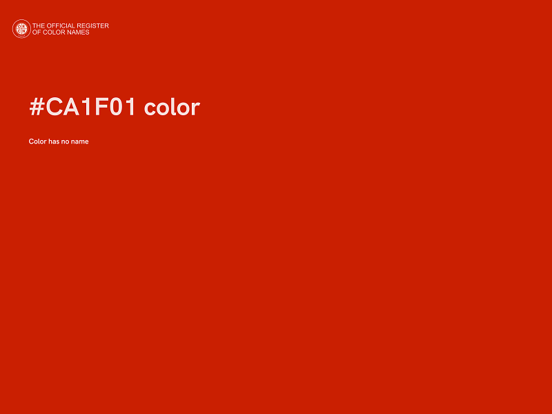 #CA1F01 color image