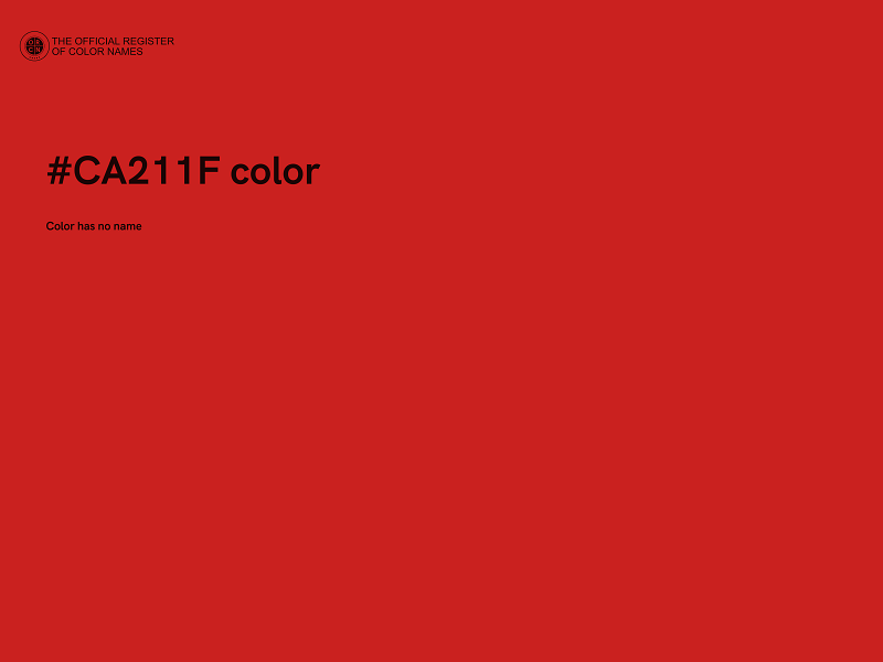 #CA211F color image