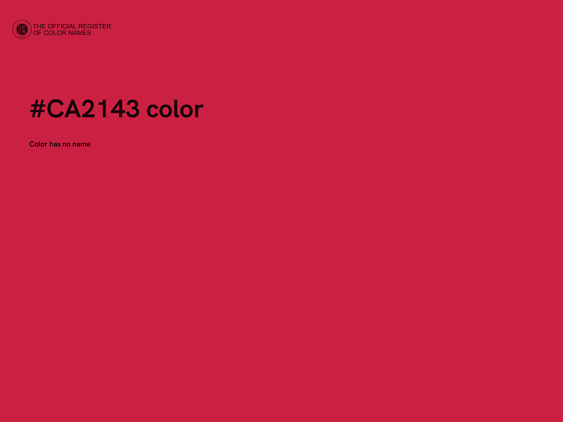 #CA2143 color image