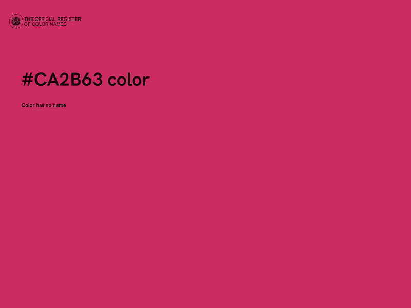 #CA2B63 color image