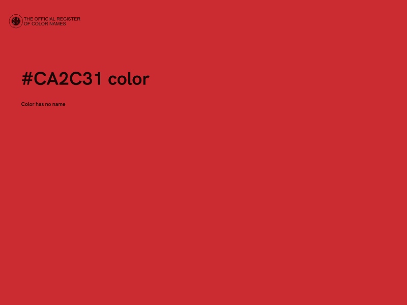 #CA2C31 color image